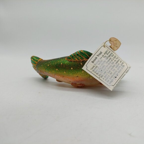 Old World Christmas Glass Ornament Rainbow Trout Multi-colored - Picture 4 of 9